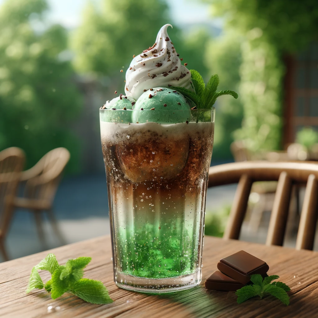 Mint Chocolate Chip Fizz